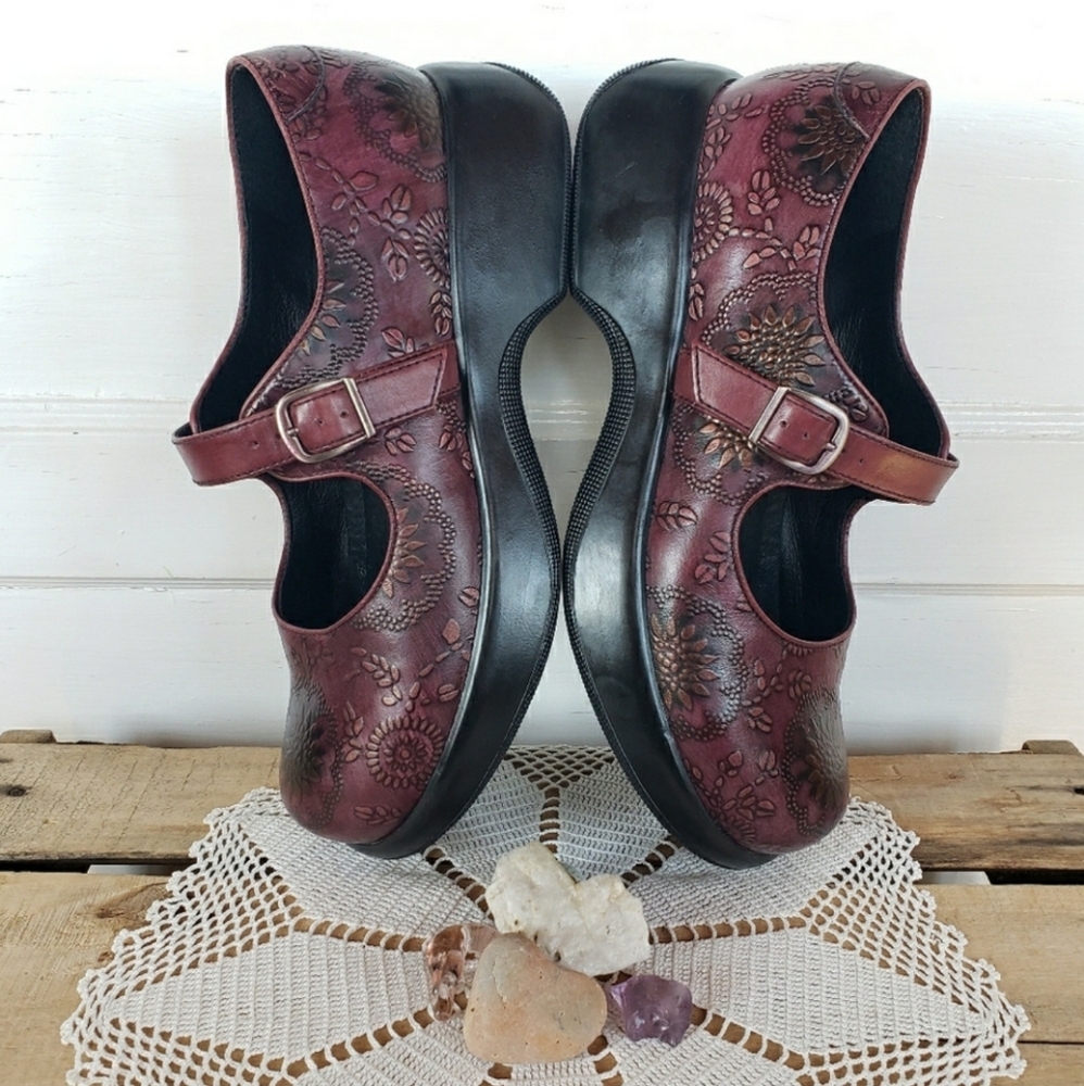 🌸Reserved for Cilia🌸Mulberry Dansko Platform Mary Jane Buckle Boho Cottage 38 - Picture 5 of 14